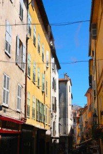 Water being sprayed in the streets