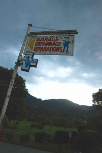 Nice garage sign in Castellane