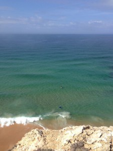 Lonely sufers at Tonel